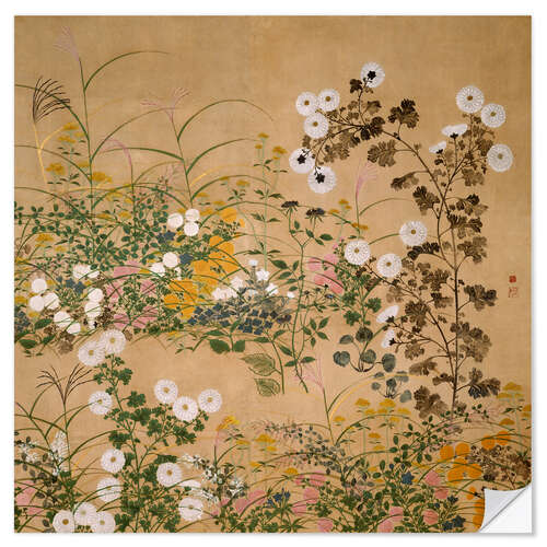 Wall sticker Flowering Plants in Autumn