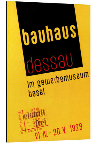 Print på aluminium Bauhaus Dessau, 1929