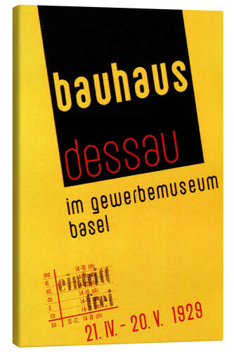 Canvas print Bauhaus Dessau, 1929