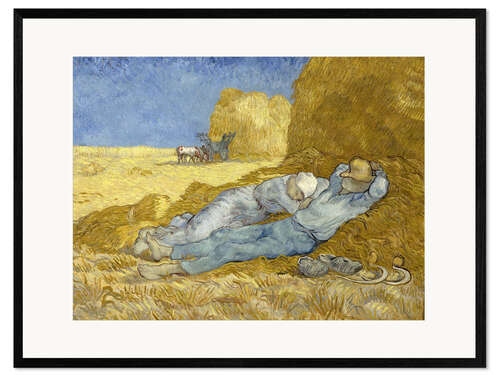 Ingelijste kunstdruk The Siesta, 1890