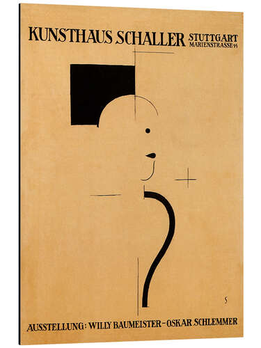 Alubild Ausstellung Willy Baumeister - Oskar Schlemmer, 1918