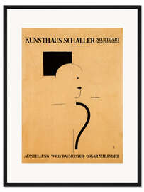 Gerahmter Kunstdruck Ausstellung Willy Baumeister - Oskar Schlemmer, 1918