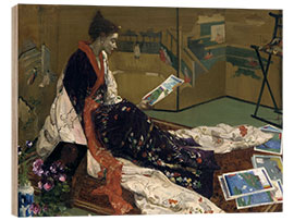 Holzbild Caprice in Lila und Gold: Die Goldene Leinwand, 1864 - James Abbott McNeill Whistler