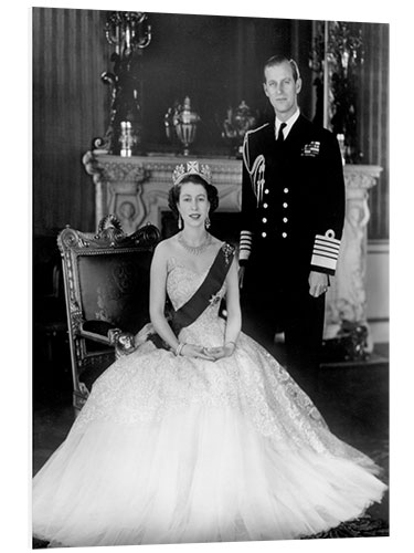 PVC-taulu Queen Elizabeth II and Duke of Edinburgh, 1953