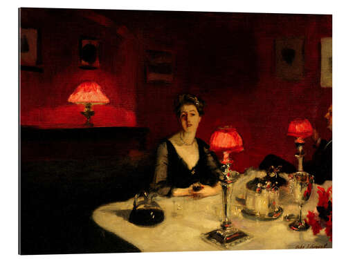 Tableau en plexi-alu A Dinner Table at Night, 1884