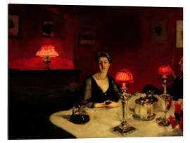 Magnettafel Ein Abendbrottisch bei Nacht, 1884