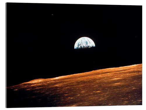 Acrylic print View of Earth from Apollo 10 orbiting the Moon, 1969