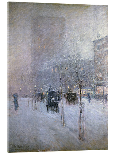 Acrylic print Late Afternoon, New York, Winter 1900