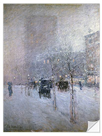 Selvklebende plakat Late Afternoon, New York, Winter 1900