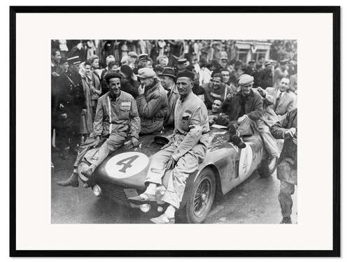 Impresión de arte enmarcada Froilan Gonzalez und Maurice Trintignant, Le Mans 24 hours, 1954