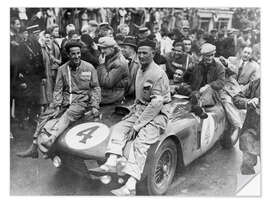 Selvklebende plakat Froilan Gonzalez und Maurice Trintignant, Le Mans 24 hours, 1954