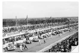 Selvklebende plakat Start of the Le Mans Race, France, 1950