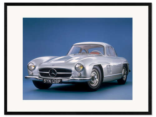 Framed art print 1957 Mercedes Benz 300 SL Gullwing