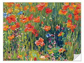 Wandsticker Mohnblumen, Robert William Vonnoh, 1888