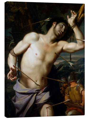 Canvas-taulu The Martyrdom of Saint Sebastian, Perugino