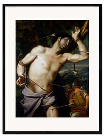 Kehystetty taidepainatus The Martyrdom of Saint Sebastian, Perugino