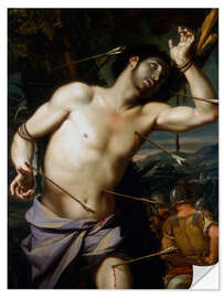 Selvklebende plakat The Martyrdom of Saint Sebastian, Perugino