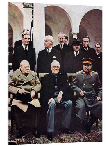 Foam board print Yalta Conference of Allied Leaders, 4-11 February 1945