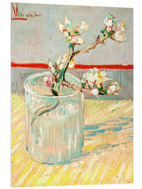 Foam board print Sprig of Flowering Almond Blossom in a Glass, 1888