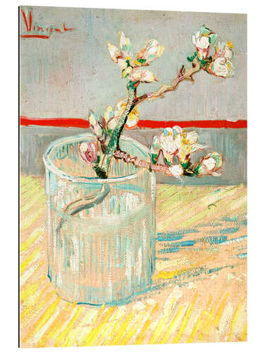 Gallery print Sprig of Flowering Almond Blossom in a Glass, 1888