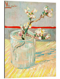 Magnettafel Zweig einer blühenden Mandelblüte in einem Glas, 1888