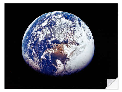 Wall sticker Earth From Space, photographed by Apollo 16, 1972