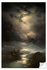 Wall sticker North Sea Storm, 1865