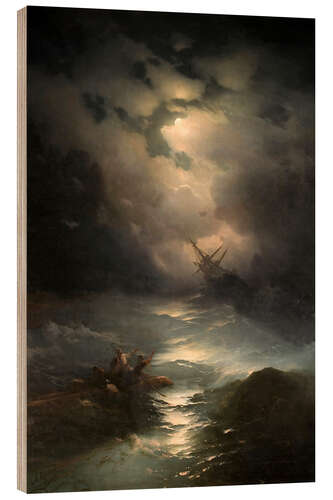 Quadro de madeira North Sea Storm, 1865