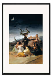 Gerahmter Kunstdruck Hexensabbat - Francisco José de Goya