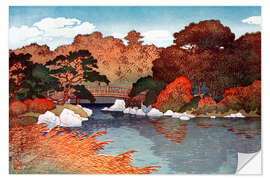 Wandsticker Herbst im Hundert-Blumen-Garten in Muko-Jima