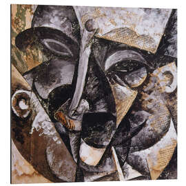 Quadro em alumínio Dynamism of a Man's Head, 1914