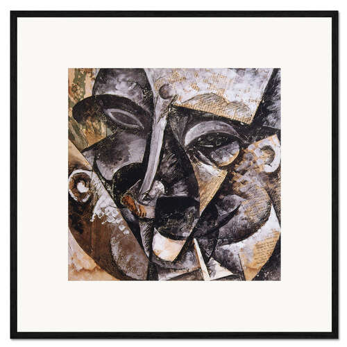 Stampa artistica con cornice Dynamism of a Man's Head, 1914