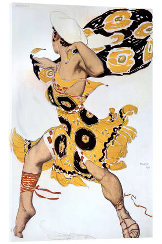Stampa su vetro acrilico Ephebe, costume design for Ballets Russe, 1911