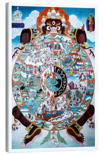 Canvas print The Wheel of Life, Tibet