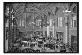 Gerahmter Kunstdruck Stockwerk der New Yorker Börse, 1885