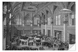 Selvklebende plakat Floor of the New York Stock Exchange, 1885