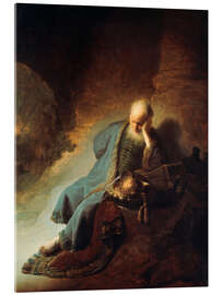 Acrylic print The Prophet Jeremiah Mourning over the Destruction of Jerusalem, 1630