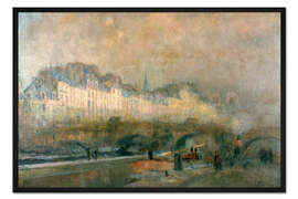 Gerahmter Kunstdruck Die Pont Neuf und die Ile de la Cite, Albert Lebourg