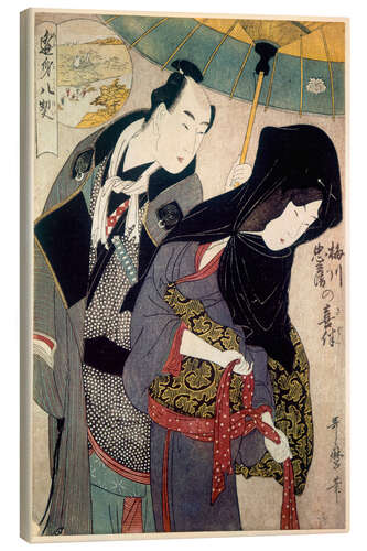 Canvas print The Lovers, Chubei and Umegawa