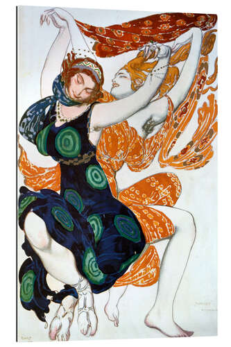 Gallery print Two Bacchantes, costume design for Ballets Russe, 1911