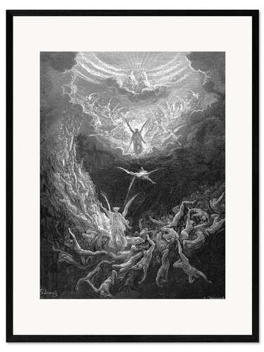 Kehystetty taidepainatus The Last Judgement, 1866