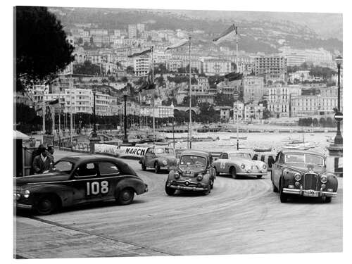 Stampa su vetro acrilico The Monte Carlo Rally, Monaco, 1954