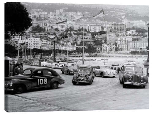 Canvas print The Monte Carlo Rally, Monaco, 1954