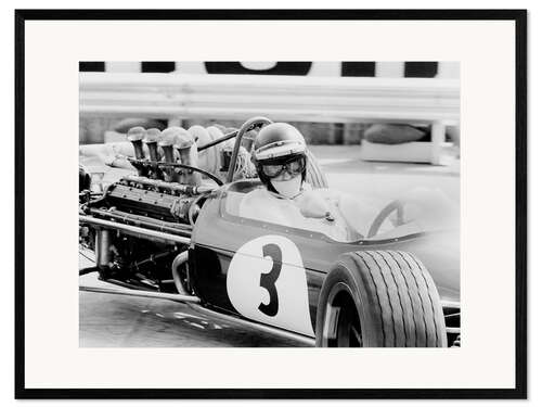 Framed art print Jochen Rindt, Monaco Grand Prix, 1968