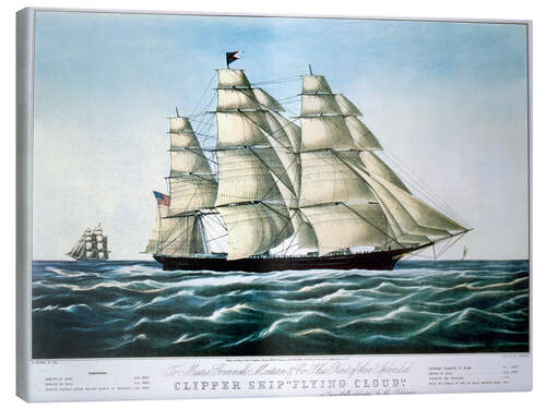 Canvas print Clipper Ship "Flying Cloud", E. Brown Jr.