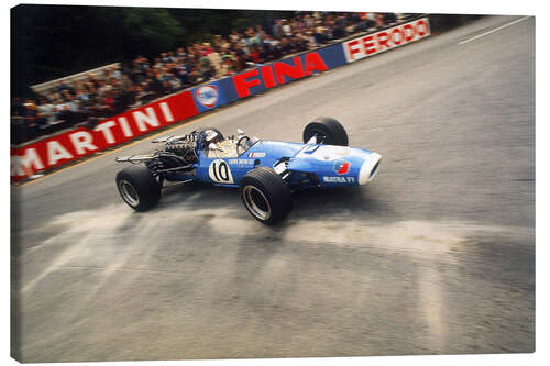 Lerretsbilde Jean-Pierre Beltoise driving a Matra, Belgian Grand Prix, 1968