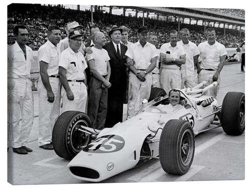 Lerretsbilde AJ Foyt in Lotus-Ford, Indianapolis 500, 1965