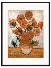 Gerahmter Kunstdruck Sonnenblumen - Vincent van Gogh