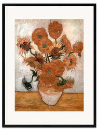 Gerahmter Kunstdruck Sonnenblumen