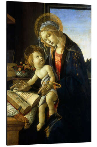 Cuadro de aluminio Madonna and Child (Madonna of the Book), 1483